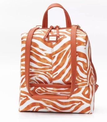 FE137 Orange Zebra Backpack